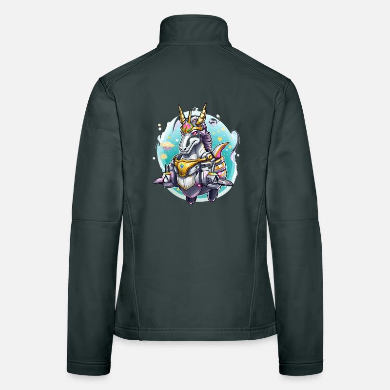 Neon Unicorn Warrior Women's Softshell Jacket