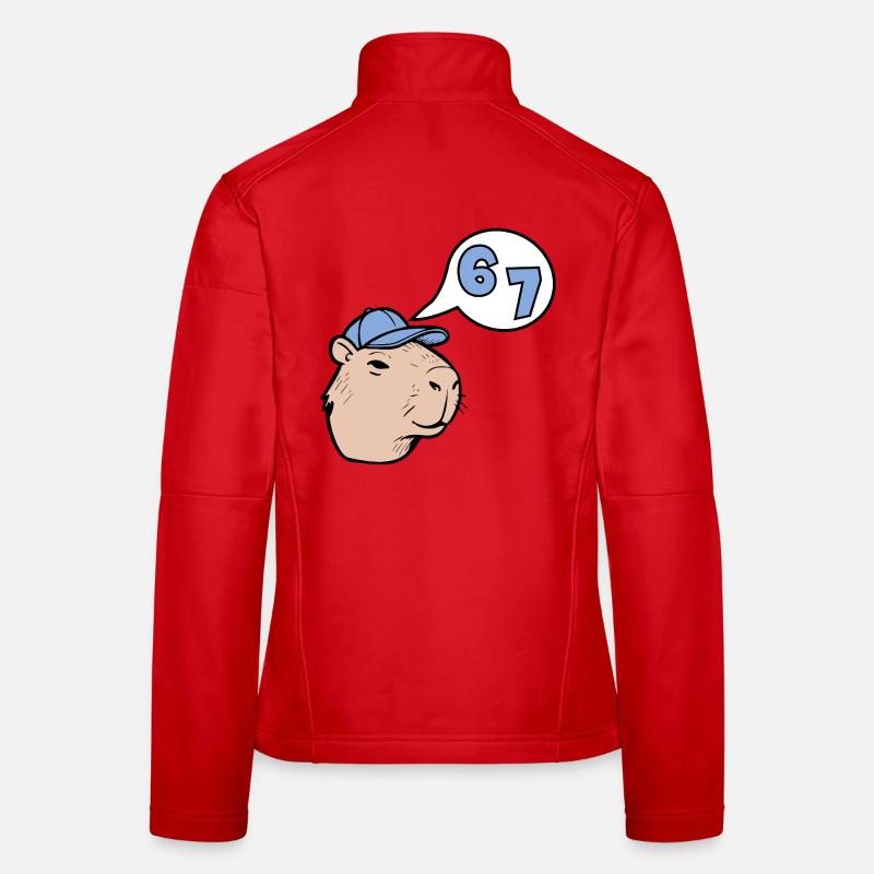 Capybara Six Seven - Answer 67 Women's Softshell Jacket