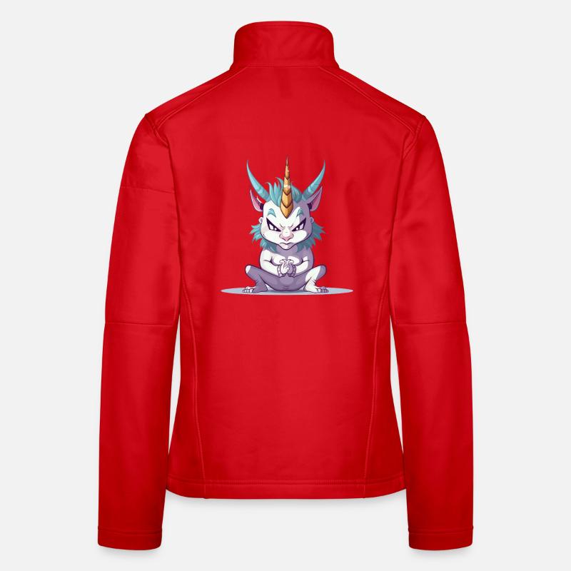 WütendesEinhorn Frauen Softshelljacke