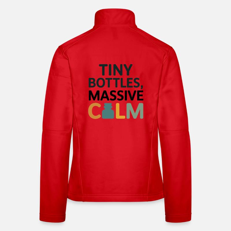 Homeopathy Tiny Bottles Massive Calm Professional  Women's Softshell Jacket