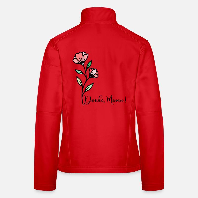 Muttertag Blumen Danke Mama Frauen Softshelljacke