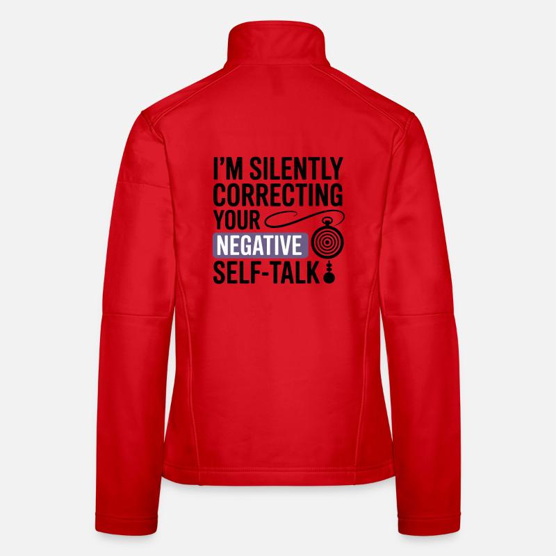 Hypnotist Silently Correcting Negative Self-Talk  Women's Softshell Jacket
