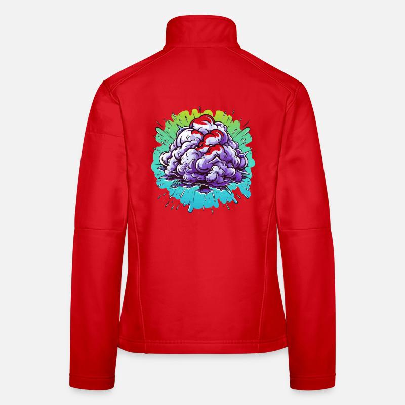 Purple Mist Ball Explosion Women's Softshell Jacket