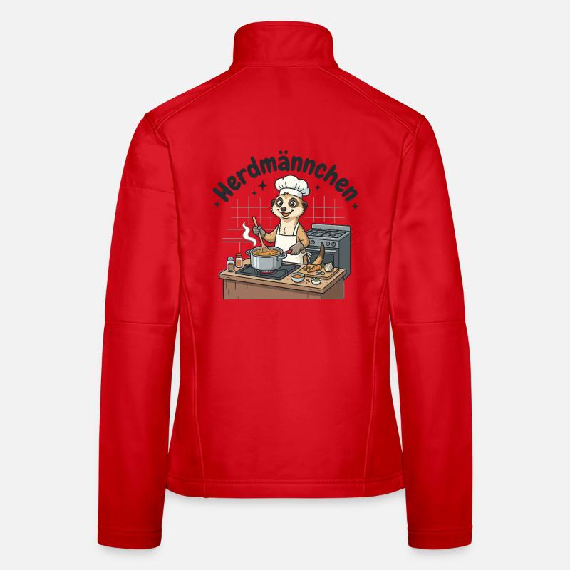 Herdmännchen Koch Erdmännchen am Herd  Frauen Softshelljacke