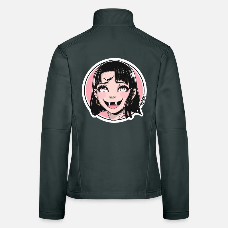Vampirmädchen Pop Art Sticker Frauen Softshelljacke