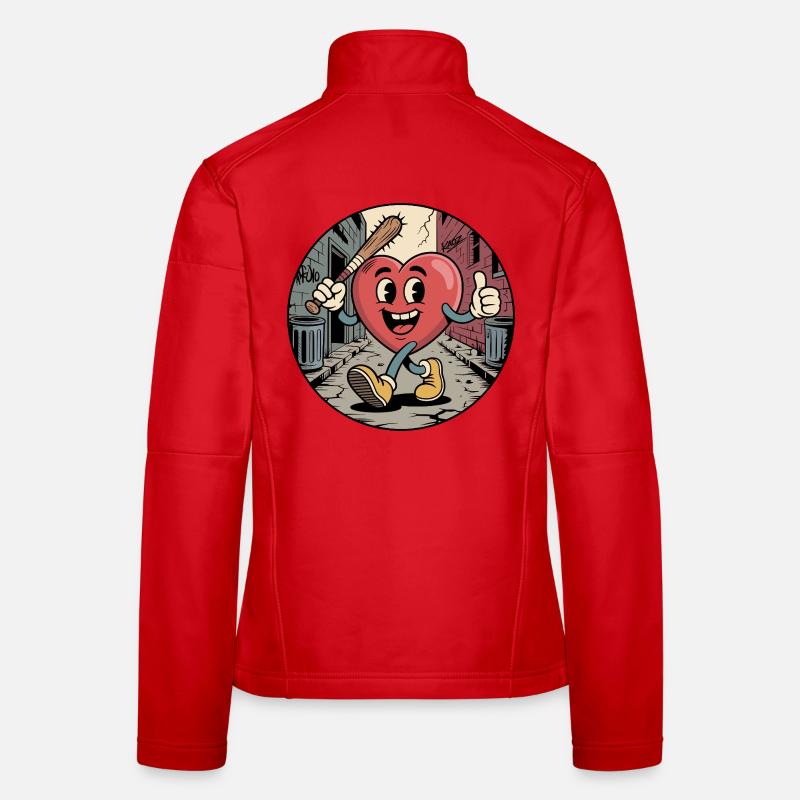 Herzheldengasse Prügel Frauen Softshelljacke