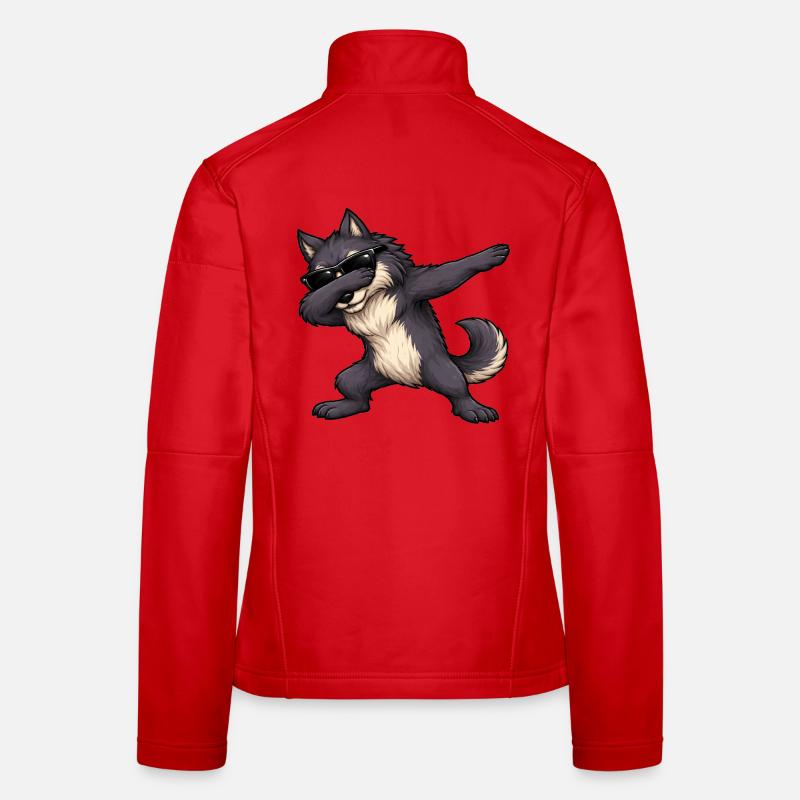 Dabbing Werwolf Frauen Softshelljacke