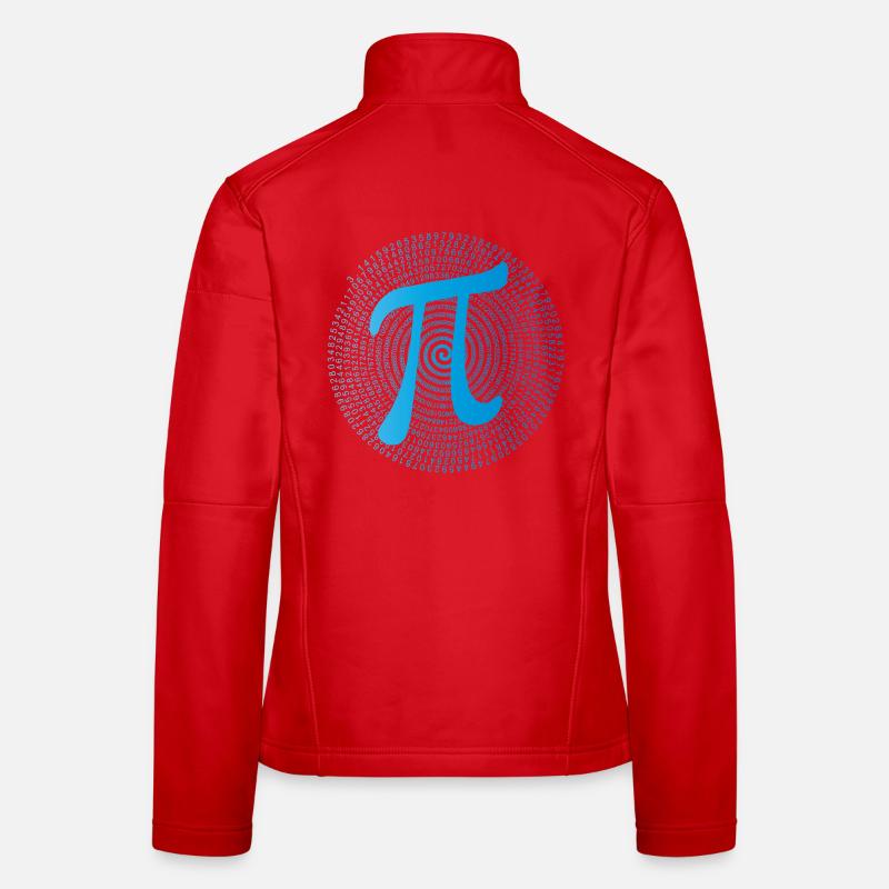 π (pi) in Data Spiral Frauen Softshelljacke
