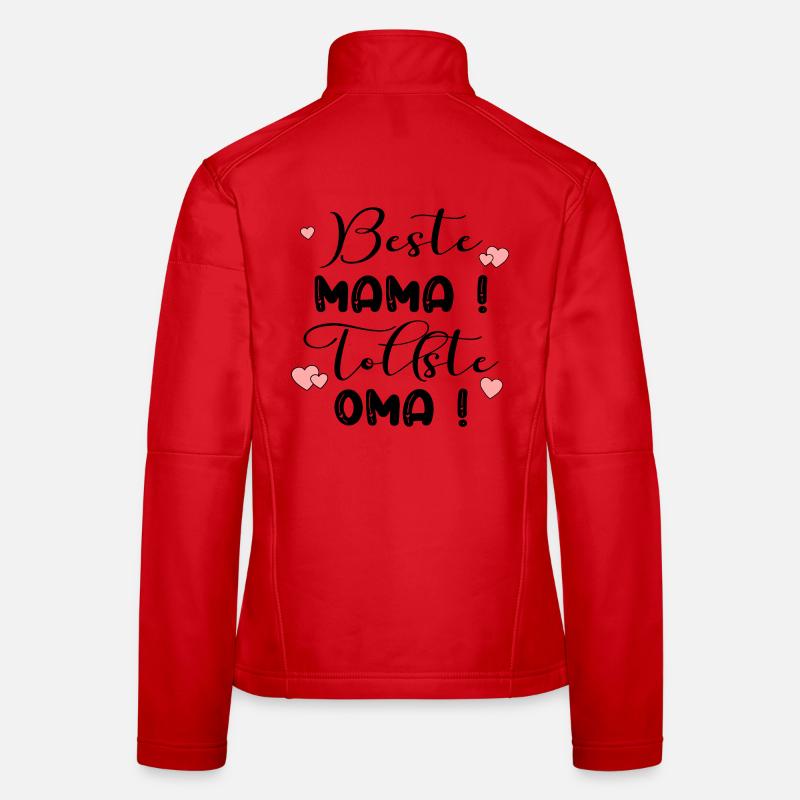 Muttertag Oma - Mama Herz Frauen Softshelljacke