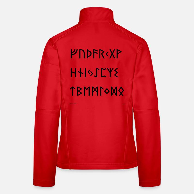 Elder Futhark (schwarz) Frauen Softshelljacke