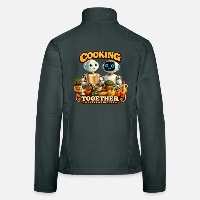 Roboter kochen gemeinsam Frauen Softshelljacke