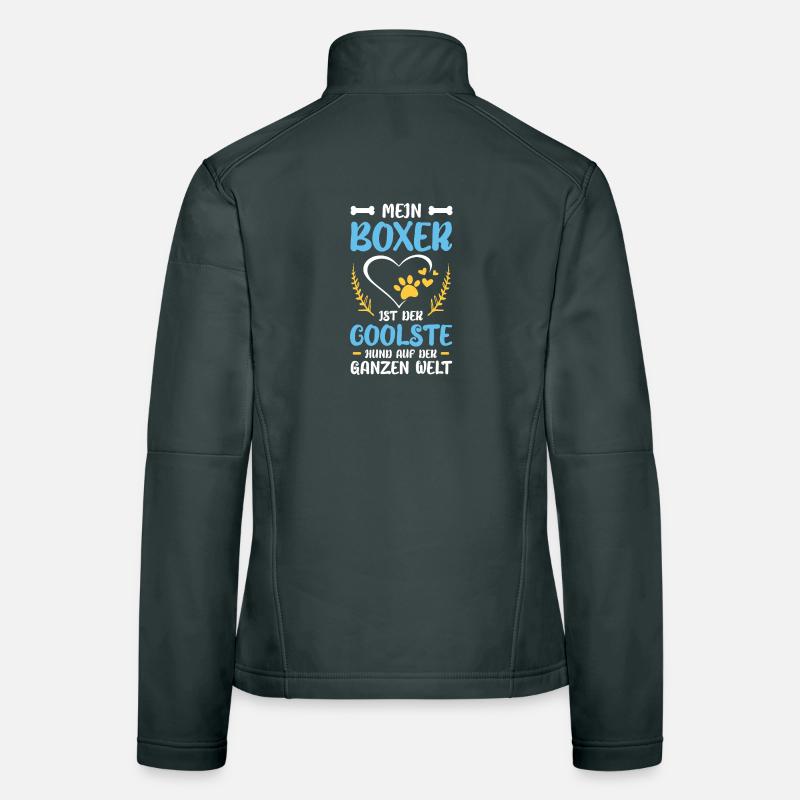Mon boxer : Le chien le plus cool du monde Veste en tissu softshell Femme