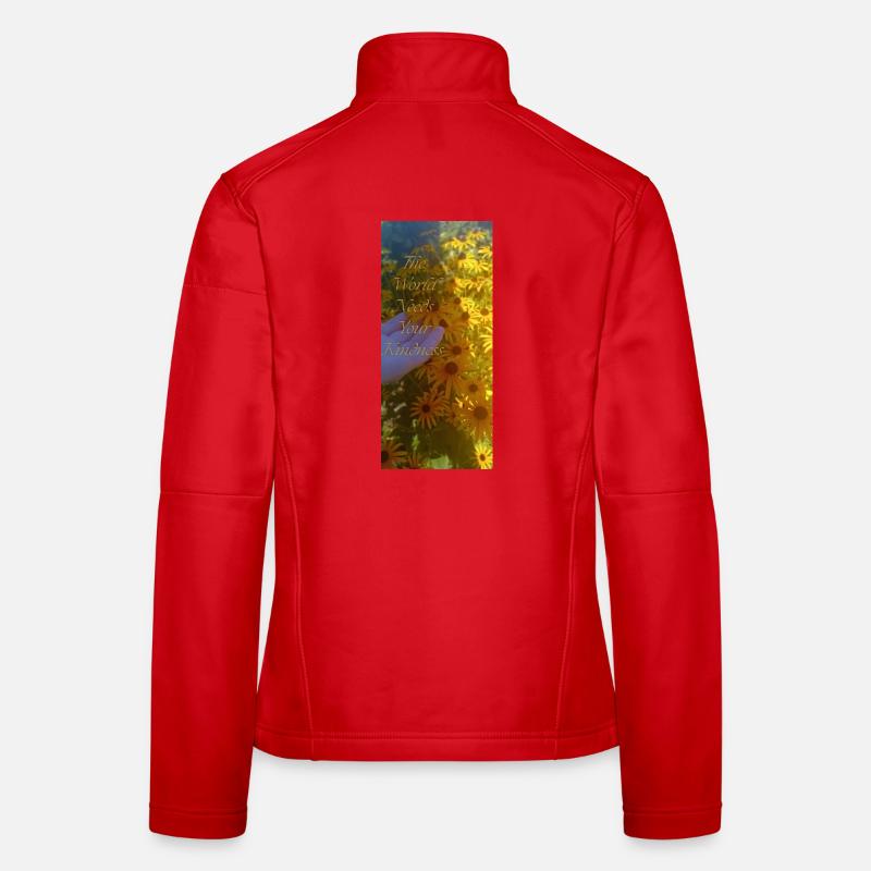 Message positif Veste en tissu softshell Femme