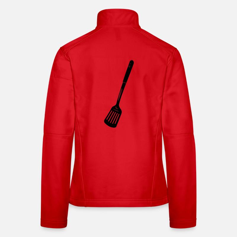 Küchenutensilien Fritteuse oder Backlöffel Frauen Softshelljacke