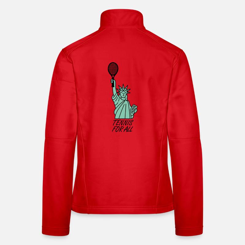 Tennis for All - Women's Softshell Jacket - red
