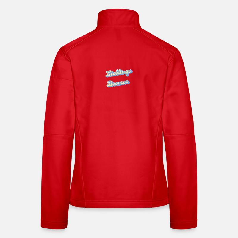 Lieblings Boomer Retro Script - Frauen Softshelljacke - Rot
