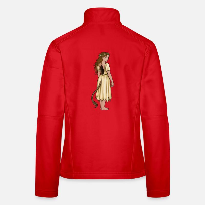 Cerfs de forêt Veste en tissu softshell Femme