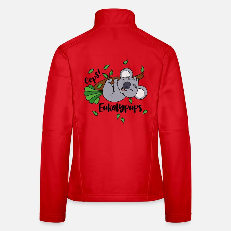 Koala Eukalyptus Oops Eukalypups Pups Tier Ast Frauen Softshelljacke