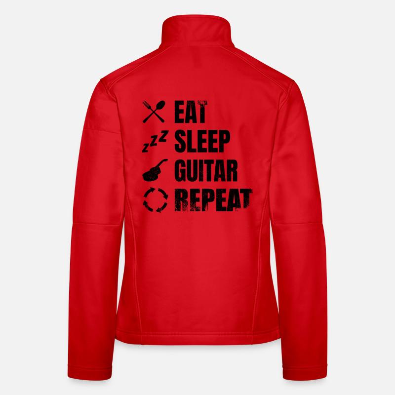 Routine quotidienne du guitariste Veste en tissu softshell Femme