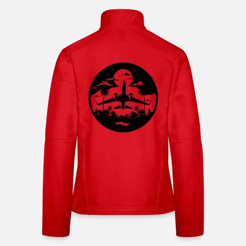 Airplane Graphics Women's Softshell Jacket
