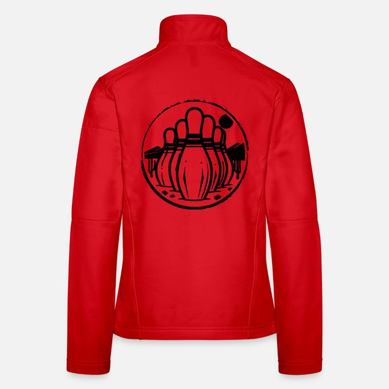Bowling Symbol Women's Softshell Jacket