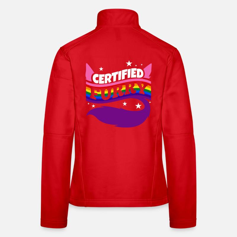Fourrure certifiée Veste en tissu softshell Femme