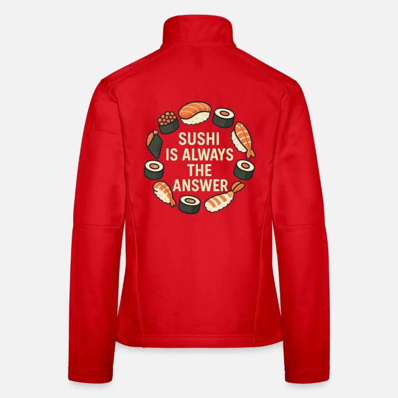Sushi Is Always The Answer Women's Softshell Jacket