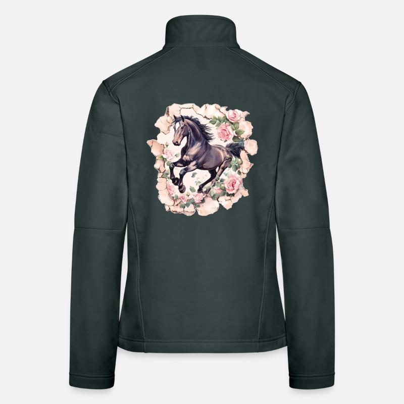 Cheval Vintage Veste en tissu softshell Femme