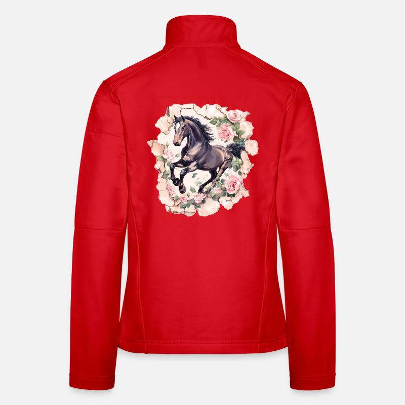 Cheval Vintage Veste en tissu softshell Femme