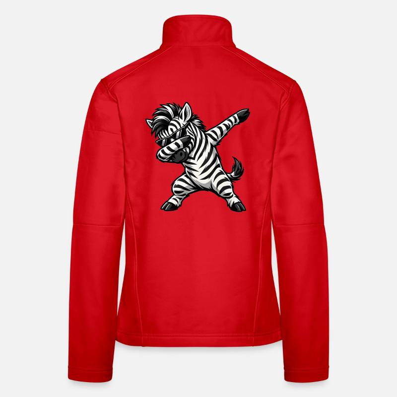 Dabbing Zebra Frauen Softshelljacke