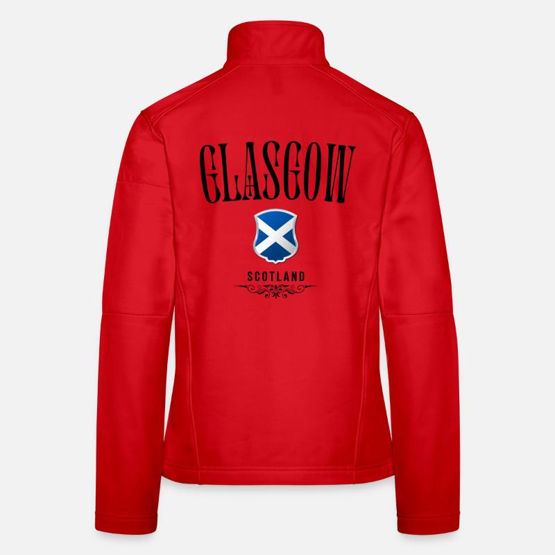 Glasgow Souvenir, elegantes Design Glasgow Frauen Softshelljacke