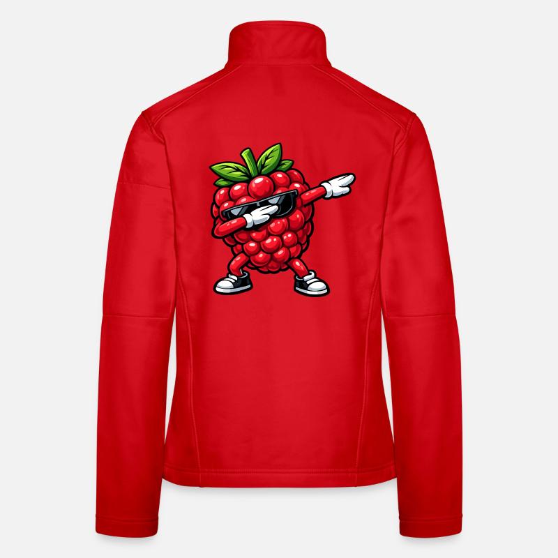 Dabbing Himbeere Frauen Softshelljacke