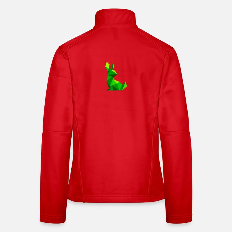 Lowpoly Rabbit Women's Softshell Jacket