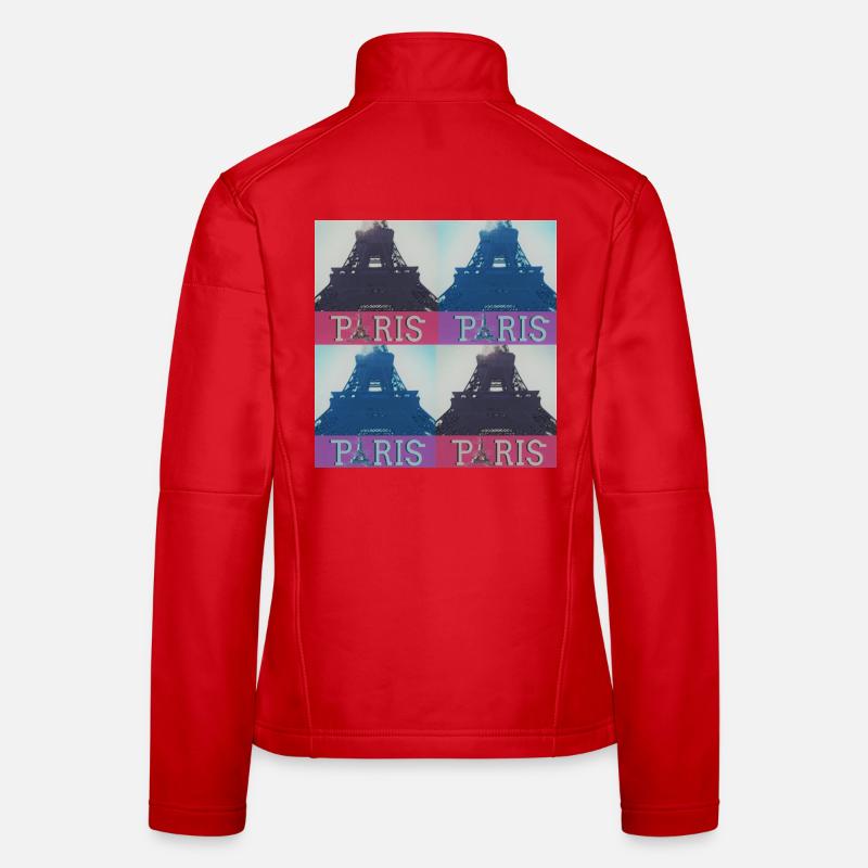 paris eiffel Frauen Softshelljacke