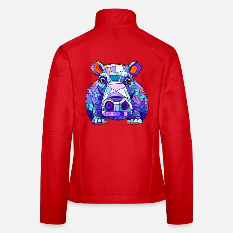 Hippopotamus Hippo Women's Softshell Jacket
