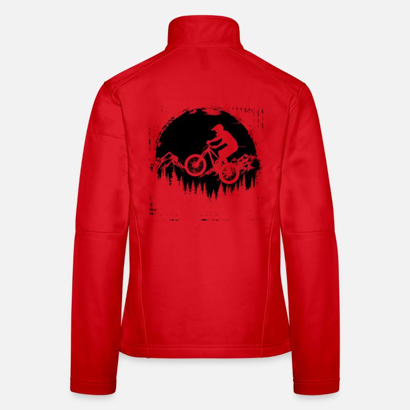 Mountain Biking Sketch Women's Softshell Jacket