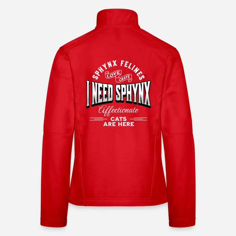 Sphynx Katzenliebe Lustig Frauen Softshelljacke