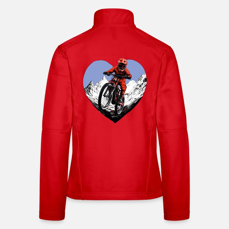 Amour du VTT Veste en tissu softshell Femme