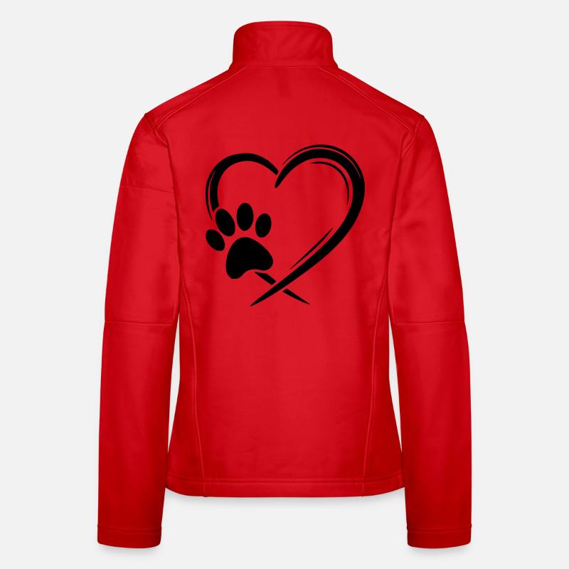 Paw Heart Women's Softshell Jacket