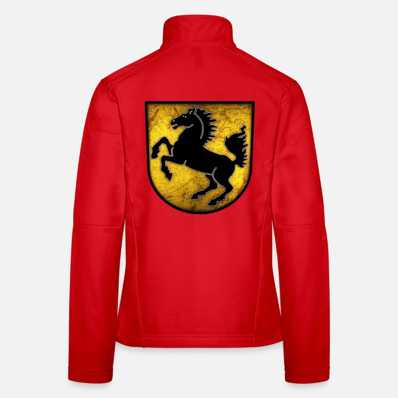 Stuttgart - Stuttgarter Wappen - Frauen Softshelljacke - Rot