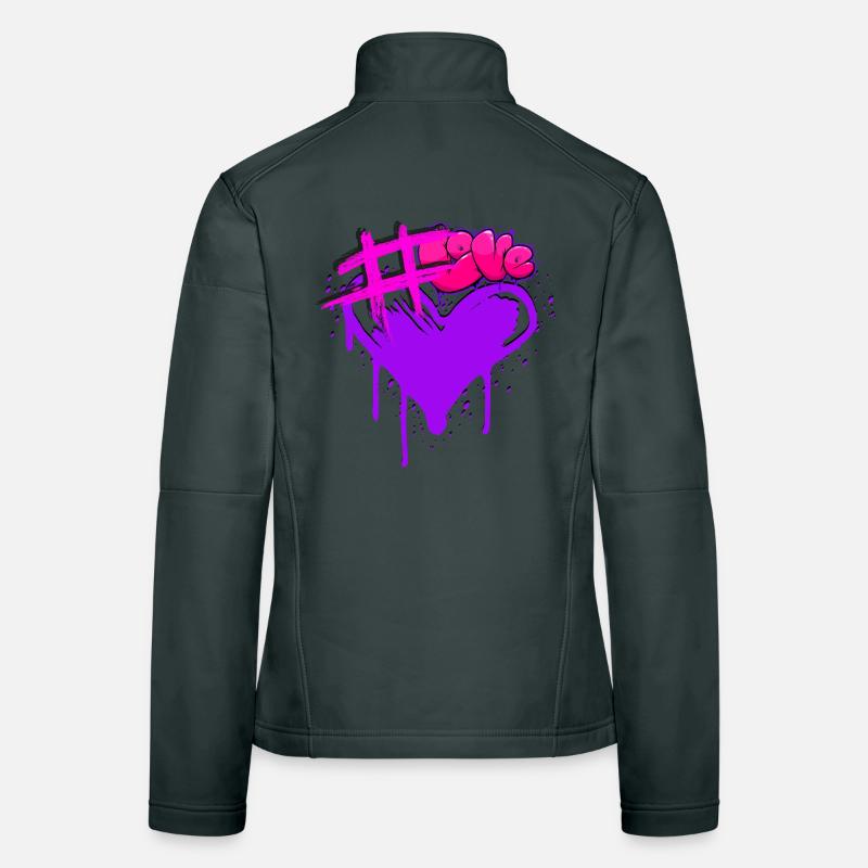 Hashtag Amour Veste en tissu softshell Femme