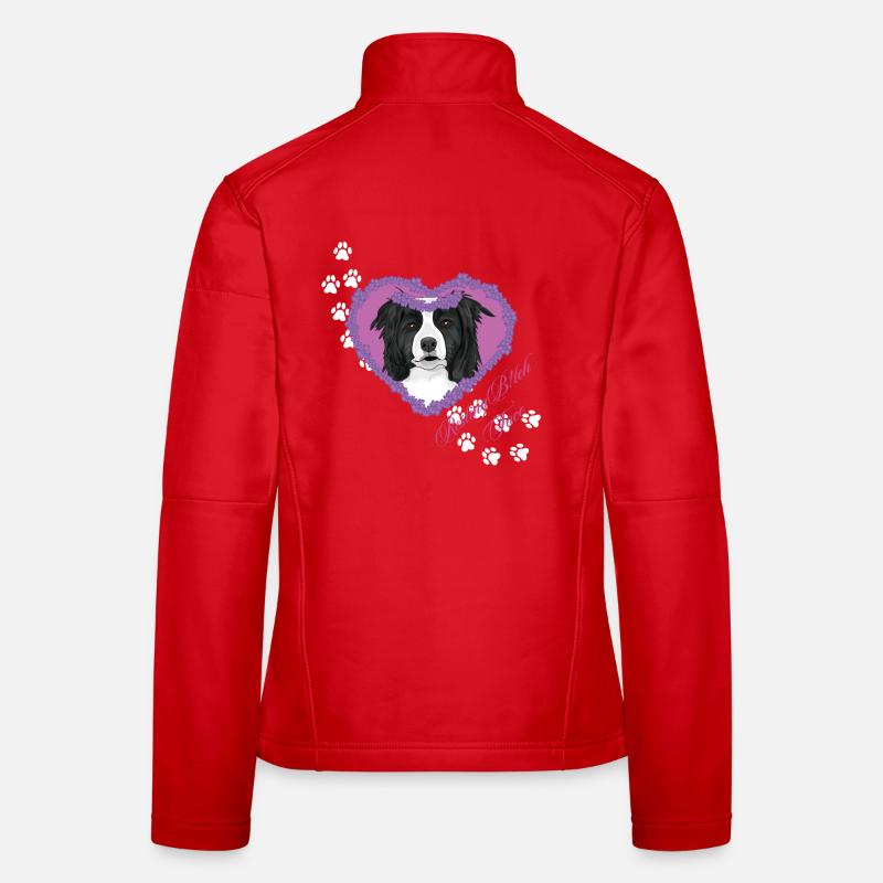 Ruhende B!tch Face Border Collie Frauen Softshelljacke