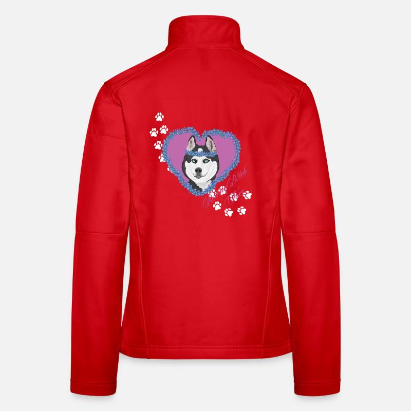 Resting B!tch Face Husky Women's Softshell Jacket