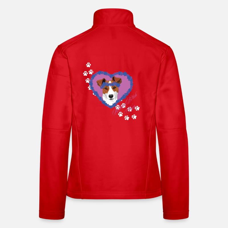 Ruhegesicht Jack Russel Frauen Softshelljacke