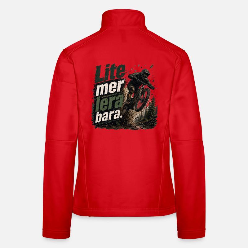 Mountainbiking Abfahrt: Ein bisschen mehr Schlamm, das ist alles Frauen Softshelljacke