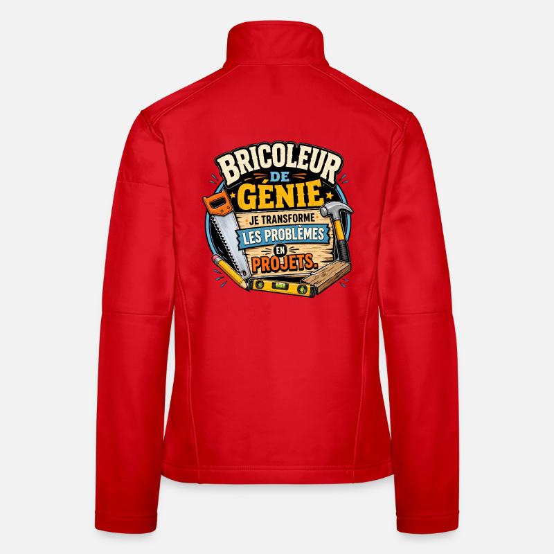 Bricoleur Génie Projets Veste en tissu softshell Femme