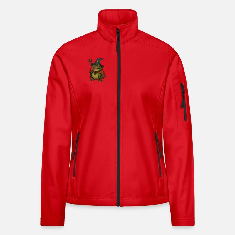 Magical Frog Weaker with Magic Hat Women's Softshell Jacket
