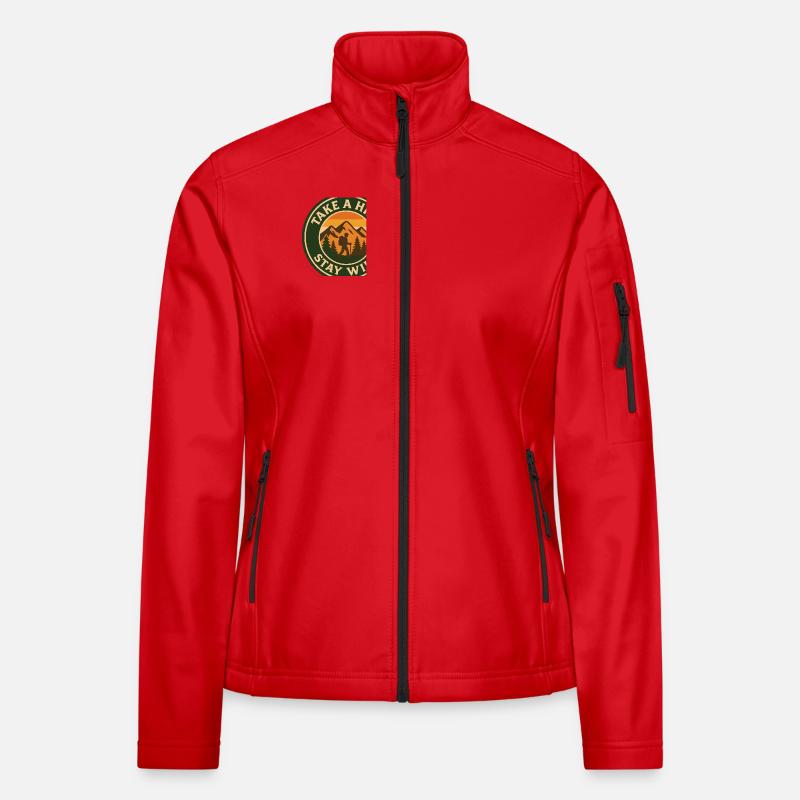 Faites une randonnée - Restez sauvage Veste en tissu softshell Femme