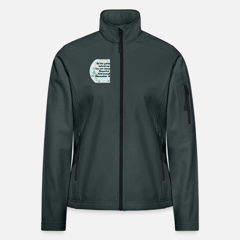 Blumenkranz Mutbotschaft Kreis Frauen Softshelljacke