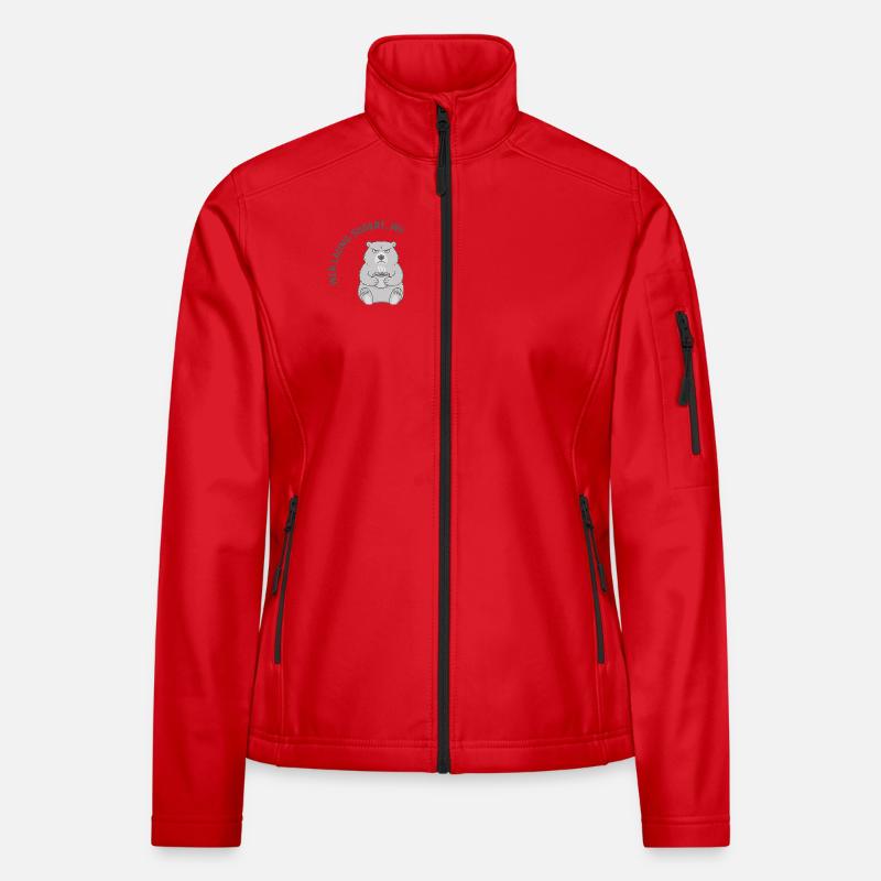 Wer laung sudert, wird ned pudert – Grumpy Coffee Frauen Softshelljacke